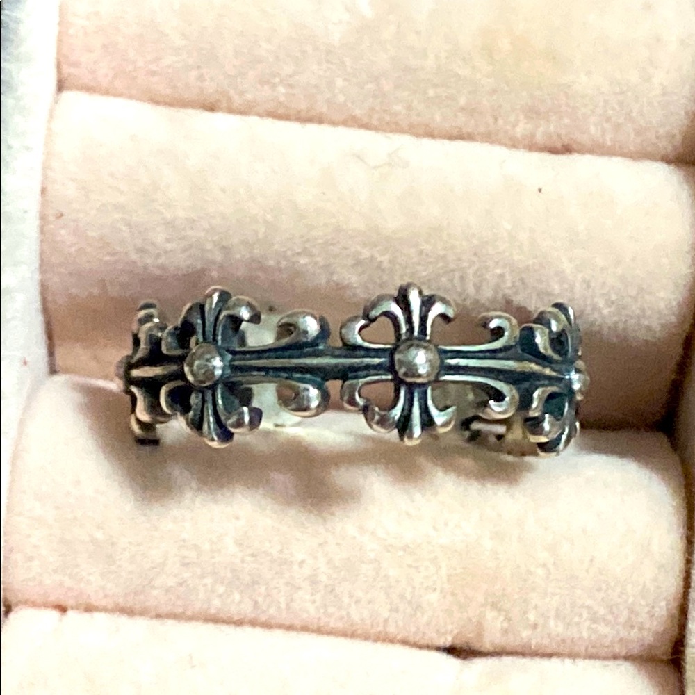 Silver Gothic Cross Statement Ring